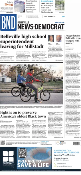 Cover of Belleville News-Democrat (Sunday)