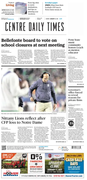 Cover of Centre Daily Times (Sunday)