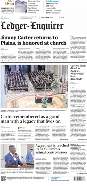 Cover of Ledger-Enquirer (Sunday)