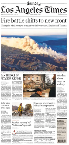 Cover of Los Angeles Times (Sunday)