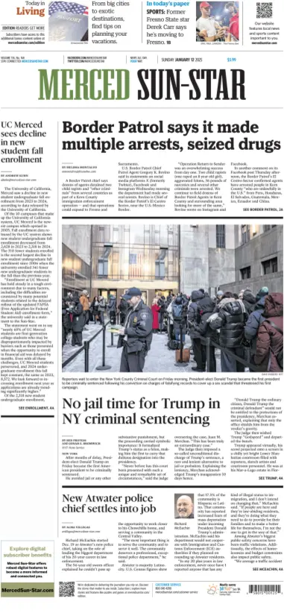 Cover of Merced Sun-Star (Saturday)