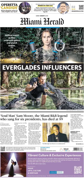 Cover of Miami Herald (Sunday)