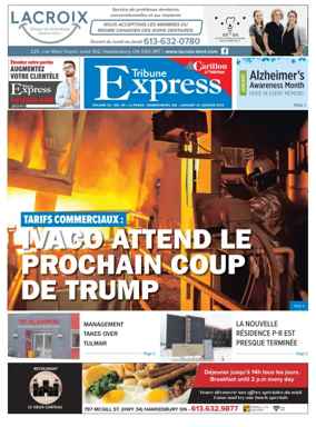 Cover of Tribune Express