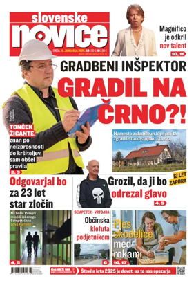 Cover of Slovenske Novice