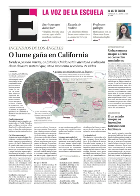 Cover of La Voz de Galicia (Pontevedra) - La Voz de la Escuela