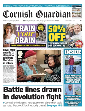 Cover of Cornish Guardian (Newquay & the North Coast)