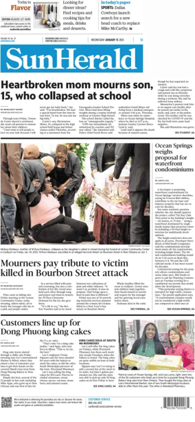 Cover of The Sun Herald