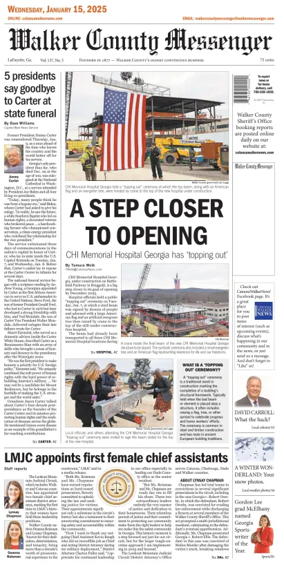 Cover of Walker County Messenger