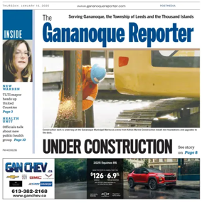 Cover of The Gananoque Reporter