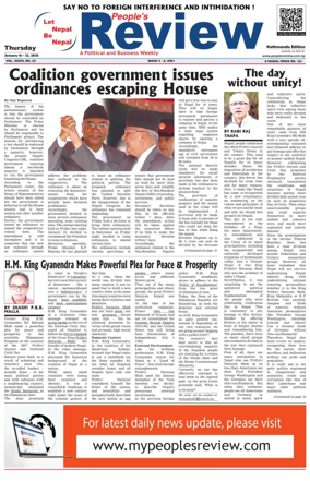 Cover of People's Review Weekly