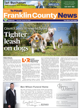 Cover of Franklin County News