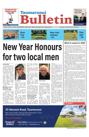 Cover of Taumarunui Bulletin