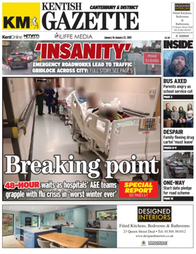 Cover of Kentish Gazette Canterbury & District