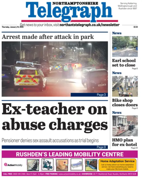 Cover of Northants Evening Telegraph