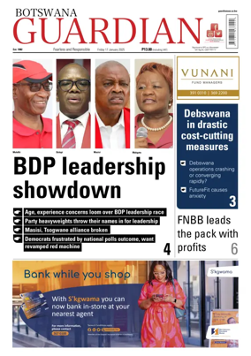 Cover of Botswana Guardian