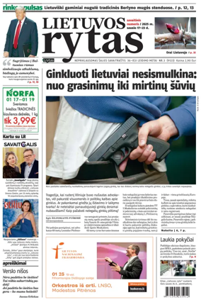 Cover of Lietuvos Rytas