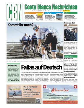 Cover of Costa Blanca Nachrichten