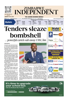 Cover of The Zimbabwe Independent
