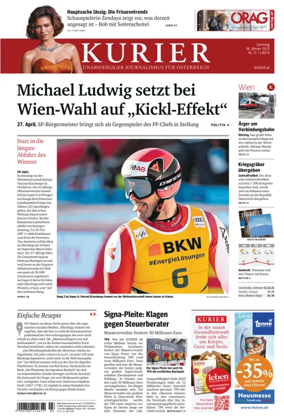 Cover of Kurier (Samstag)