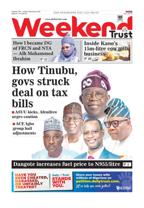 Cover of Weekly Trust