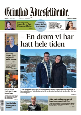 Cover of Grimstad Adressetidende