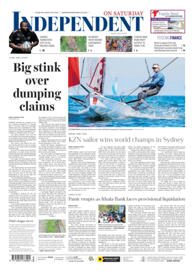 Cover of The Independent on Saturday