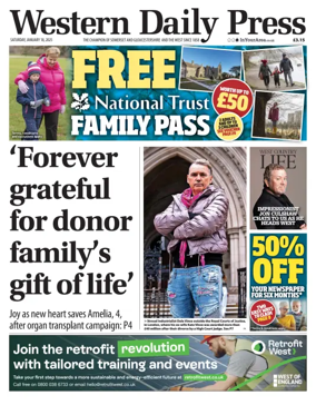 Cover of Western Daily Press (Saturday)