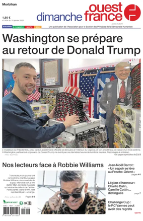 Cover of Dimanche Ouest France (Morbihan)