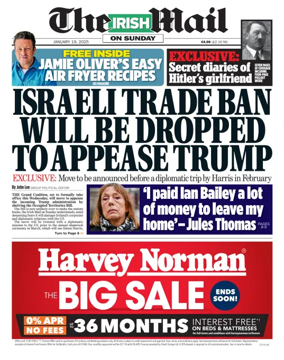 Cover of The Irish Mail on Sunday