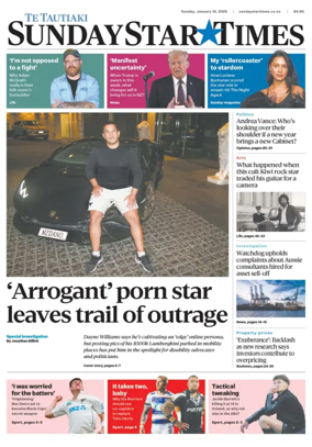 Cover of Sunday Star-Times