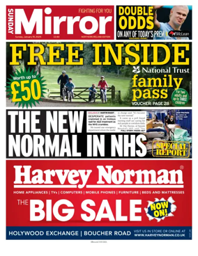 Cover of Sunday Mirror (Northern Ireland)