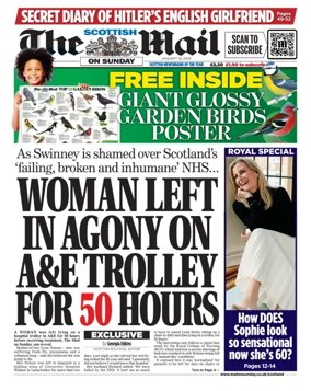 Cover of The Scottish Mail on Sunday