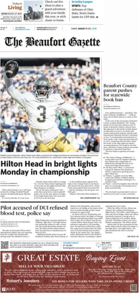 Cover of Beaufort Gazette (Sunday)