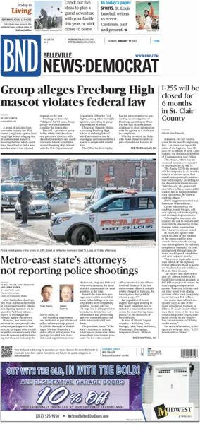Cover of Belleville News-Democrat (Sunday)