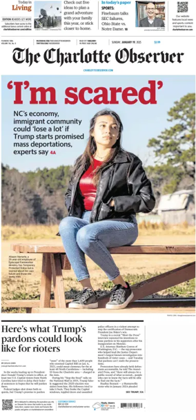 Cover of The Charlotte Observer (Sunday)