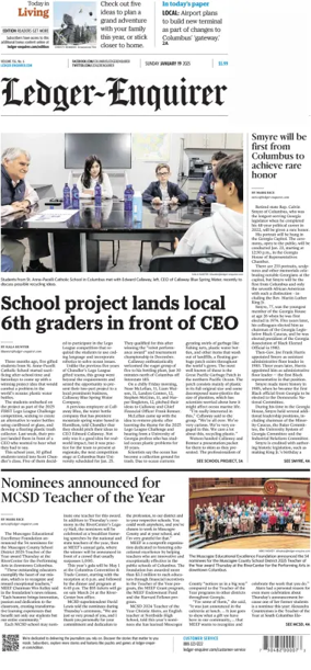 Cover of Ledger-Enquirer (Sunday)