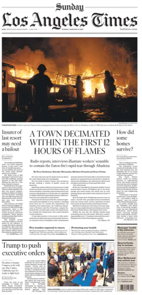 Cover of Los Angeles Times (Sunday)