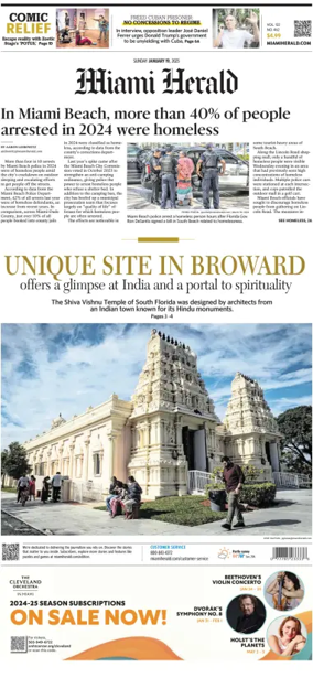 Cover of Miami Herald (Sunday)