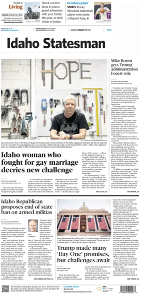Cover of The Idaho Statesman (Sunday)