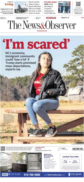 Cover of The News & Observer (Sunday)