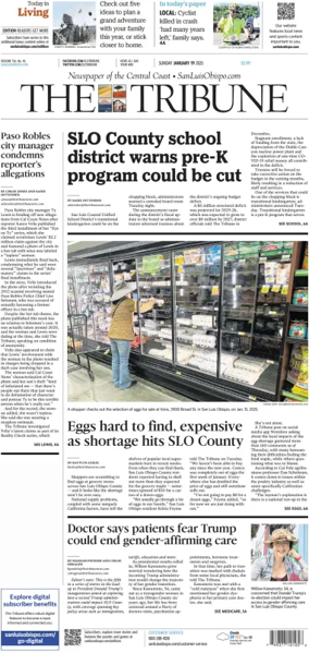 Cover of The Tribune (SLO) (Sunday)