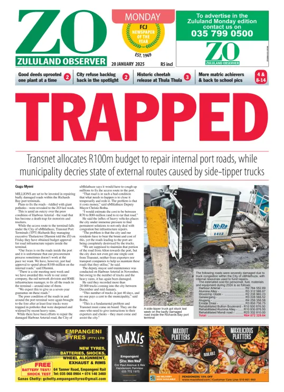 Cover of Zululand Observer - Monday