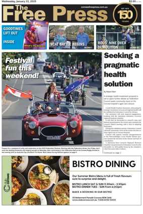 Cover of The Free Press (Corowa)