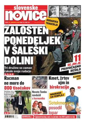 Cover of Slovenske Novice
