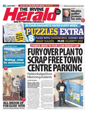 Cover of The Irvine Herald and Kilwinning Chronicle