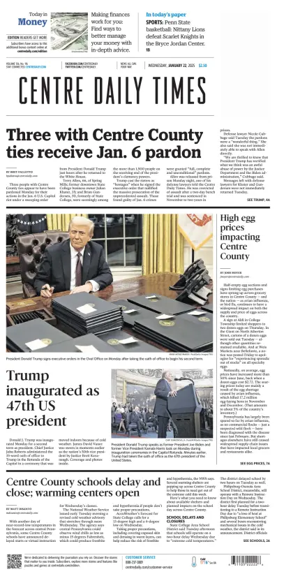 Cover of Centre Daily Times