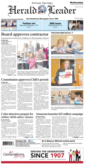 Cover of Siloam Springs Herald Leader