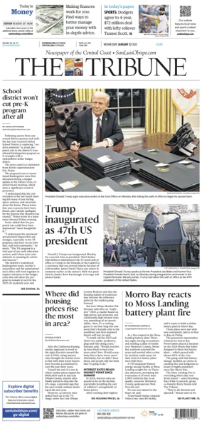 Cover of The Tribune (SLO)