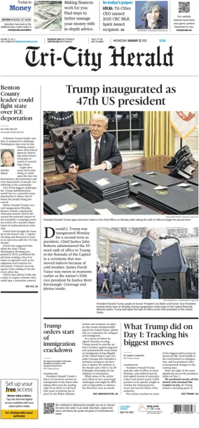 Cover of Tri-City Herald