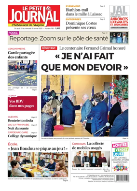 Cover of Le Petit Journal - L'hebdo local de l'Aveyron
